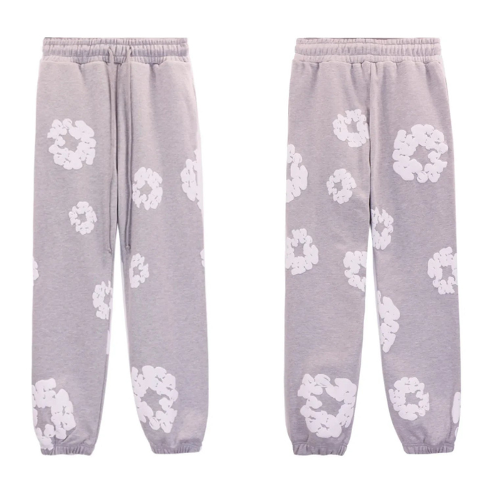 Caleb – Completo con Felpa Floreale a Maniche Lunghe e Pantaloni a Gamba Larga