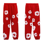 Caleb – Completo con Felpa Floreale a Maniche Lunghe e Pantaloni a Gamba Larga