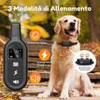 Collare per Addestramento Cani Elettrico con Telecomando – Impermeabile, 16 Livelli di Stimolazione, Portata 1000m, Modalità Beep e Vibrazione