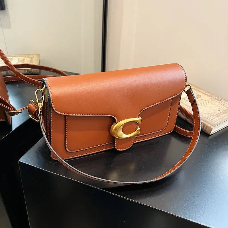 Borsa a Tracolla Minimalista da Donna | Scomparti Multipli e Stile Neutro
