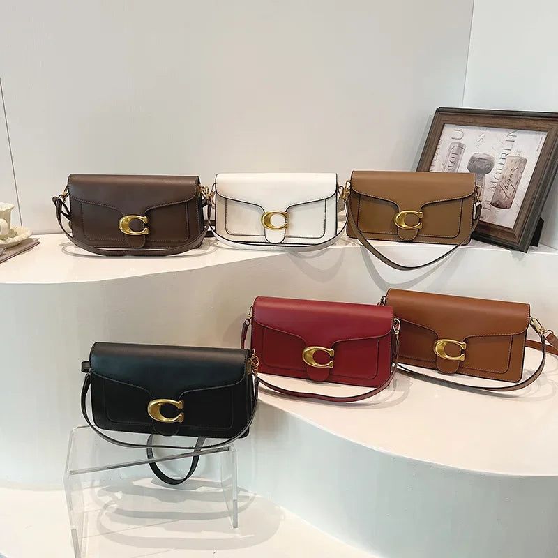 Borsa a Tracolla Minimalista da Donna | Scomparti Multipli e Stile Neutro