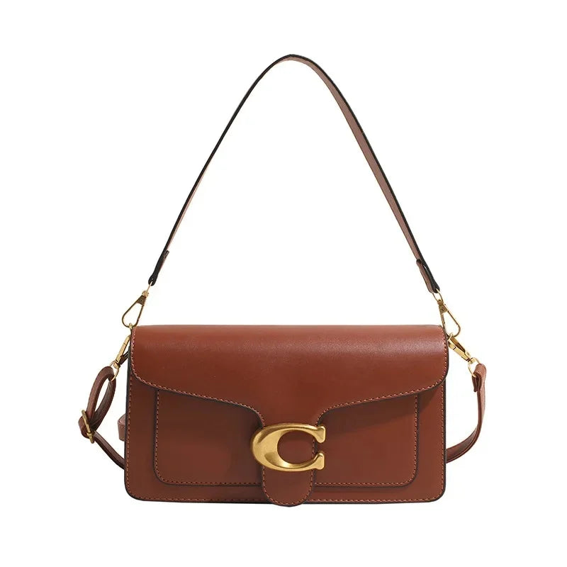 Borsa a Tracolla Minimalista da Donna | Scomparti Multipli e Stile Neutro