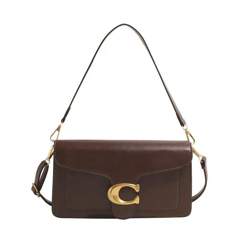 Borsa a Tracolla Minimalista da Donna | Scomparti Multipli e Stile Neutro