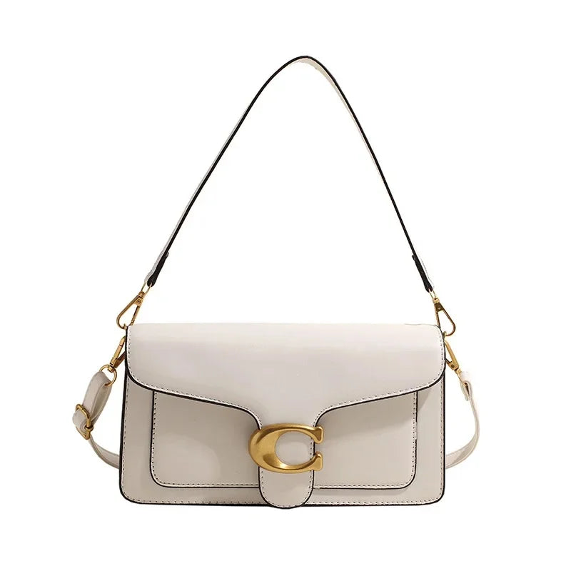 Borsa a Tracolla Minimalista da Donna | Scomparti Multipli e Stile Neutro