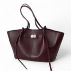 LYRA – Borsa a mano grande in pelle PU nera