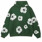 Caleb – Completo con Felpa Floreale a Maniche Lunghe e Pantaloni a Gamba Larga