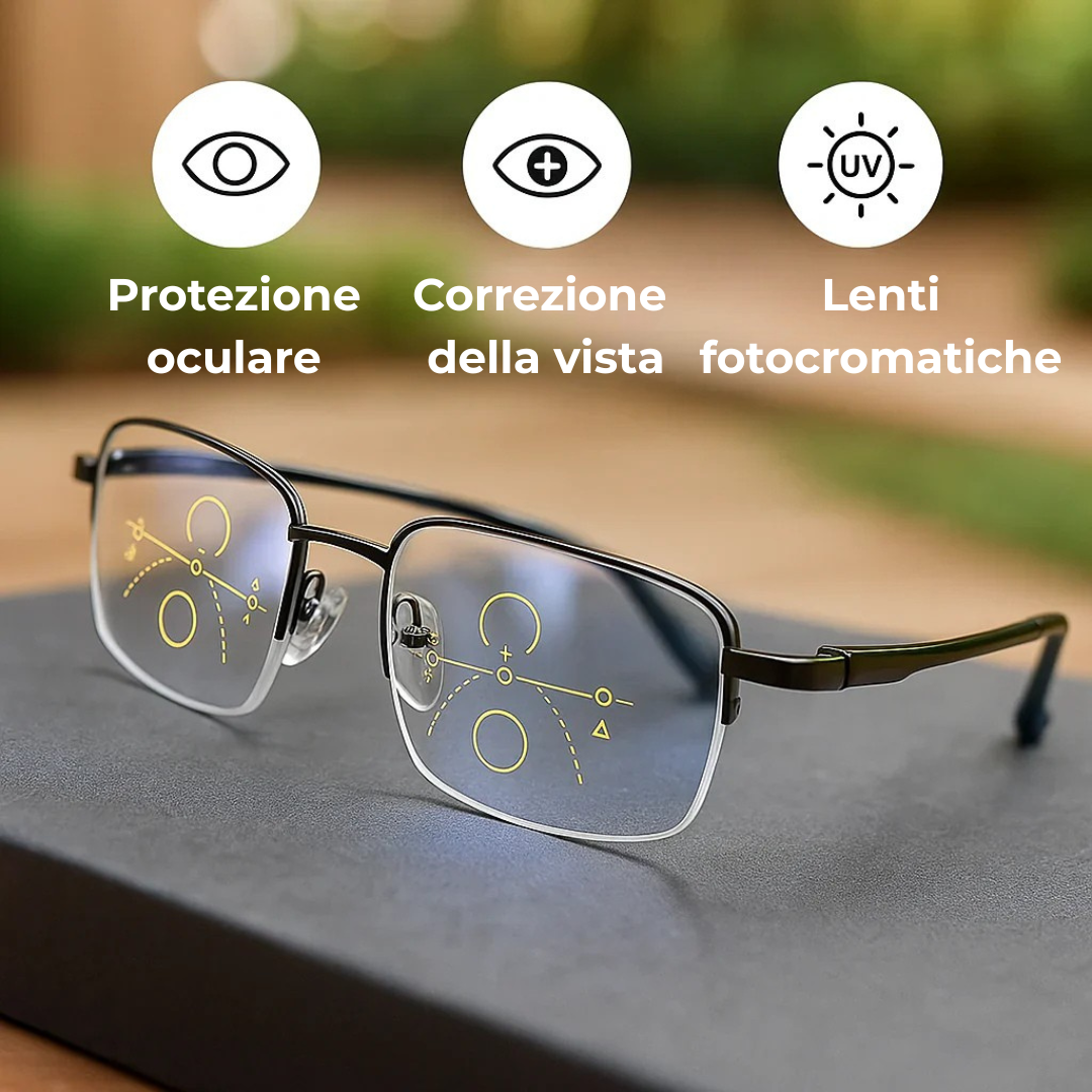 Occhiali Progressivi Intelligenti Tedeschi – Visione Chiara e Confortevole a Tutte le Distanze