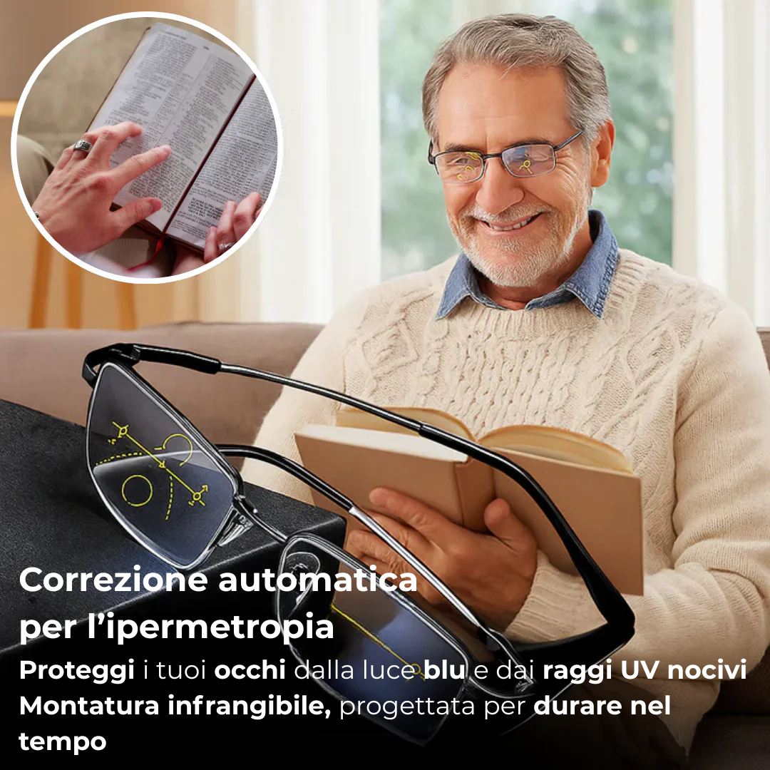 Occhiali Progressivi Intelligenti Tedeschi – Visione Chiara e Confortevole a Tutte le Distanze