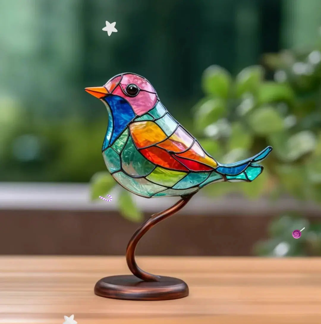 Decorazione per finestra a forma di uccello