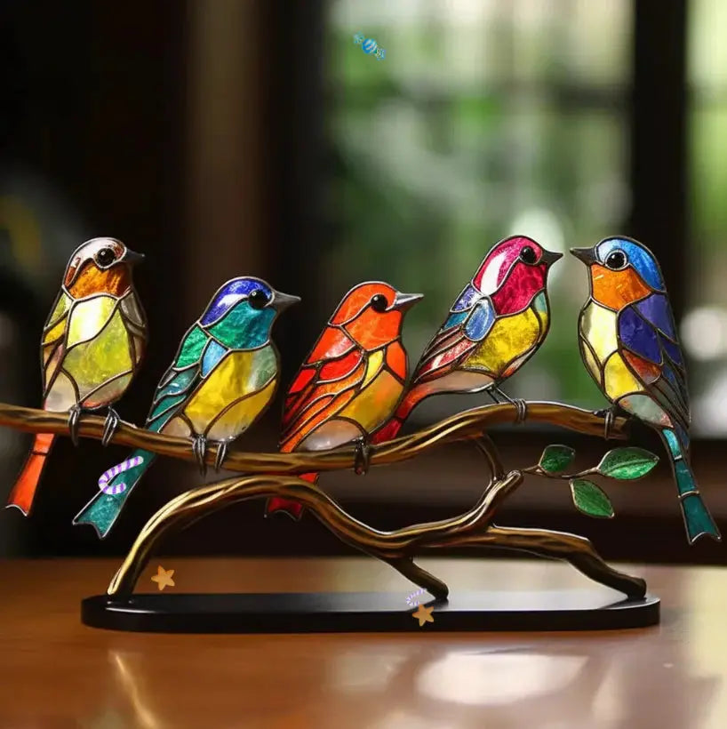 Decorazione per finestra a forma di uccello