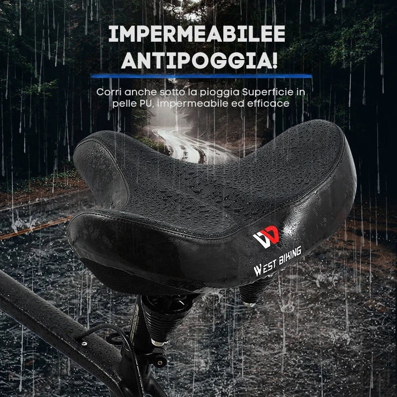 Sella per Bici Ultra-Comfort con Imbottitura Ergonomica e Design Traspirante – VeloraRide