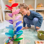 Torre del Suono Arcobaleno in legno | Set di Gioco Educativo Sensoriale