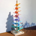 Torre del Suono Arcobaleno in legno | Set di Gioco Educativo Sensoriale