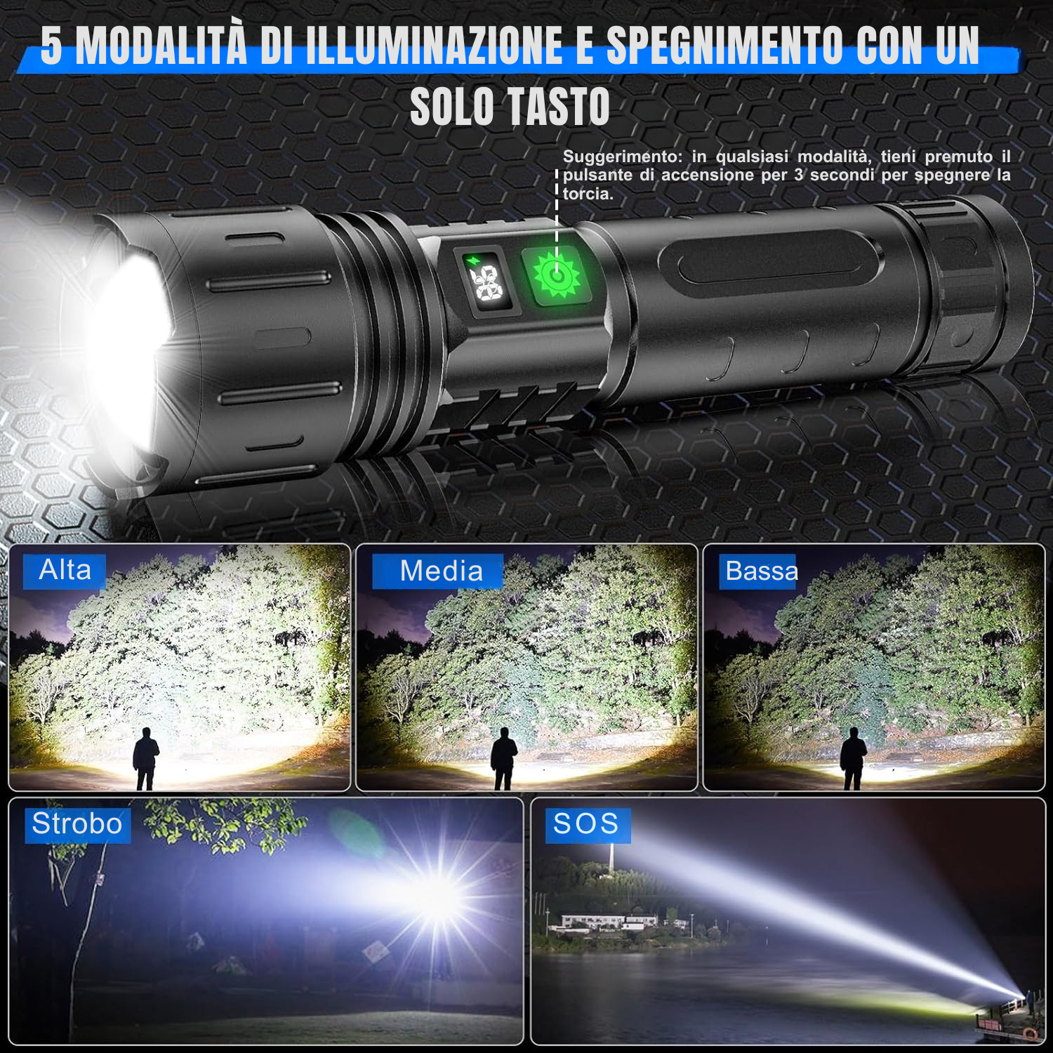 La torcia più potente al mondo
