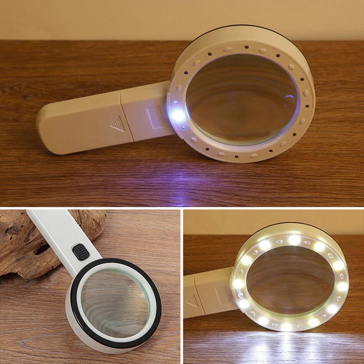 Lente d'Ingrandimento di Precisione 30X con Luce LED per Ispezioni Dettagliate