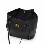 LYRA – Borsa a mano grande in pelle PU nera