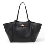 LYRA – Borsa a mano grande in pelle PU nera