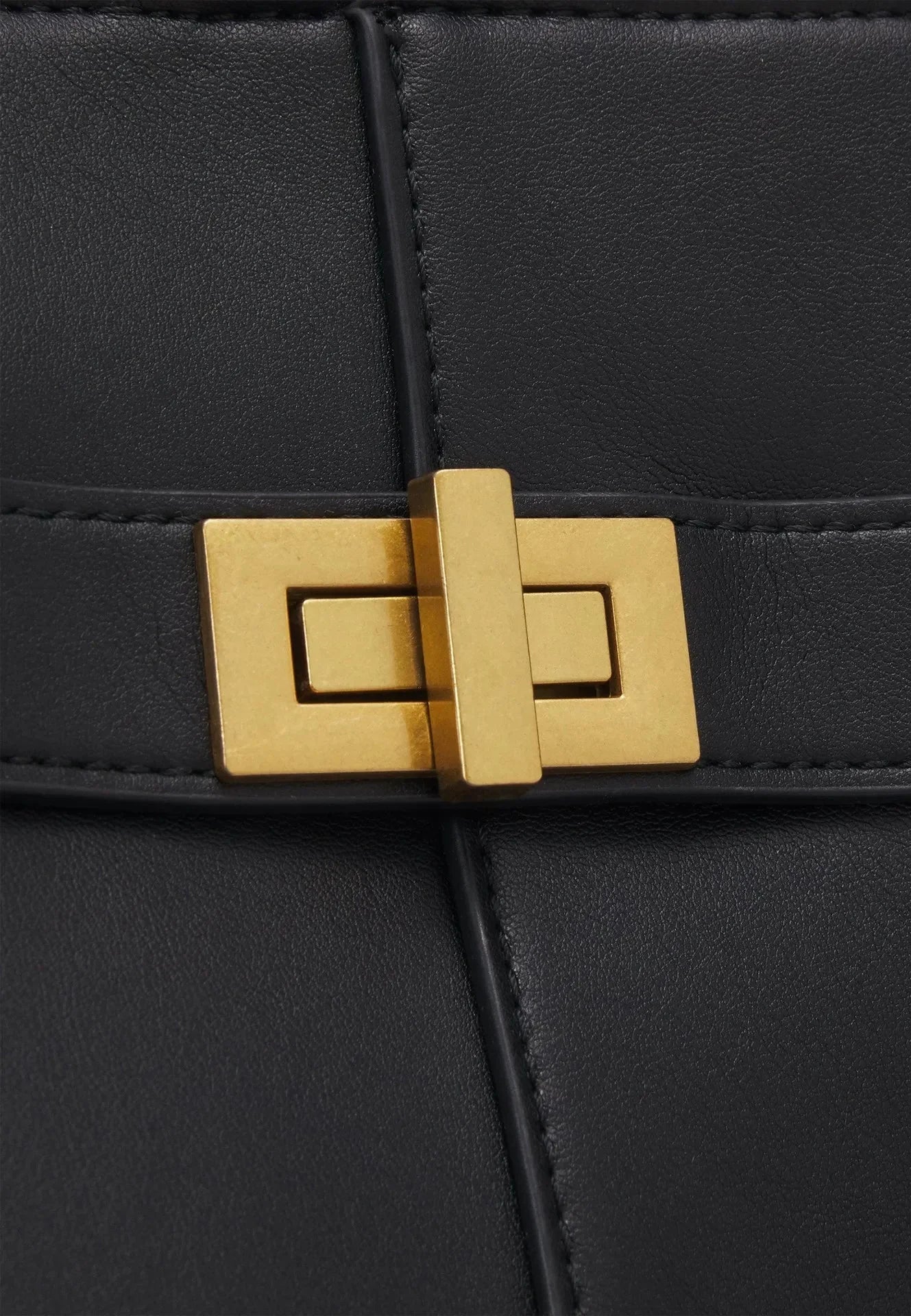 LYRA – Borsa a mano grande in pelle PU nera