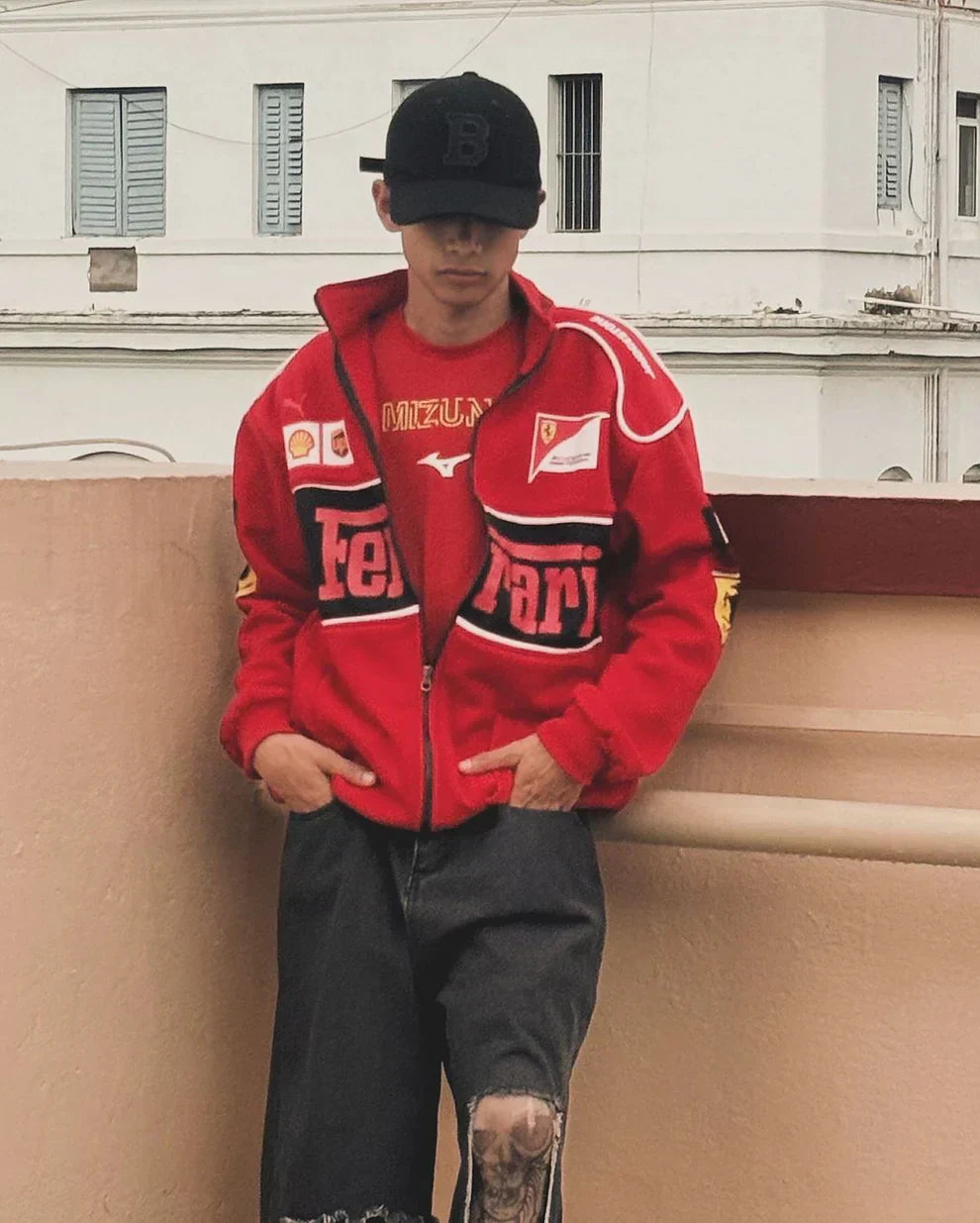 Giacca Vintage Ferrari – Unisex – Retro