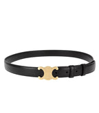 Cintura in Pelle Nera con Fibbia Dorata | Eleganza e Versatilità per Ogni Occasione