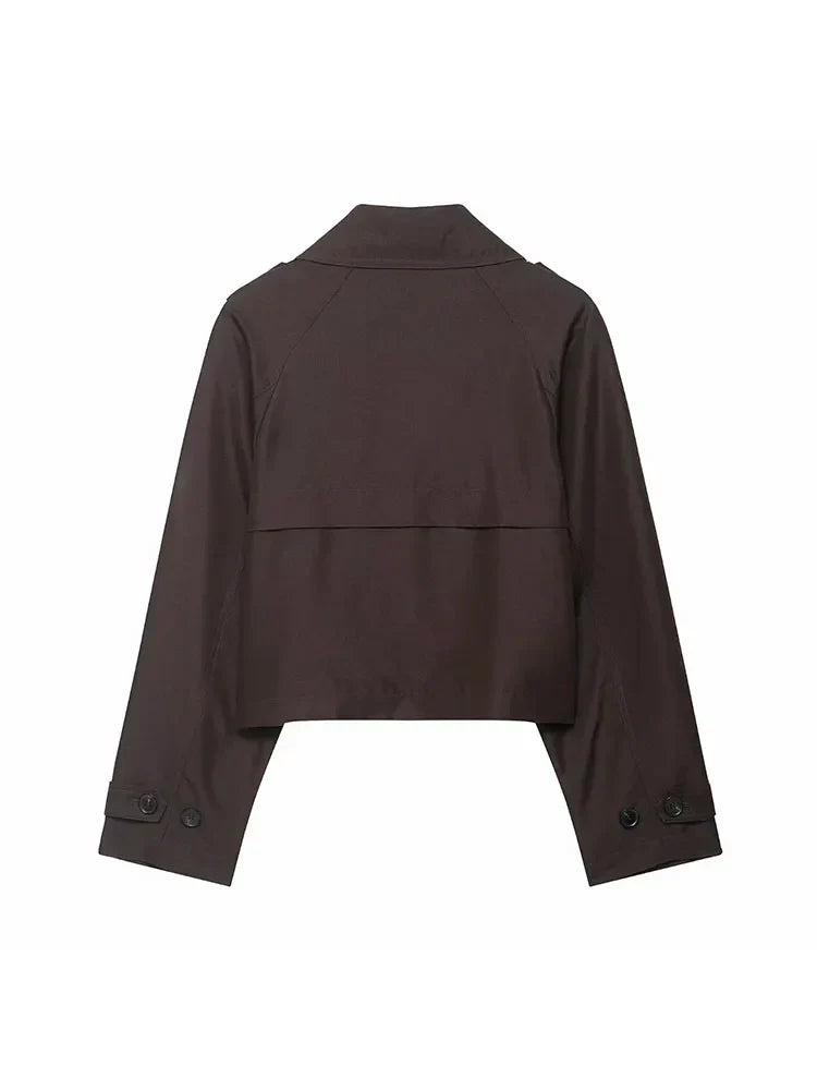 Trench Donna Elegante | Doppio Petto con Tasche Pratiche
