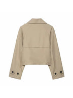 Trench Donna Elegante | Doppio Petto con Tasche Pratiche