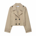 Trench Donna Elegante | Doppio Petto con Tasche Pratiche