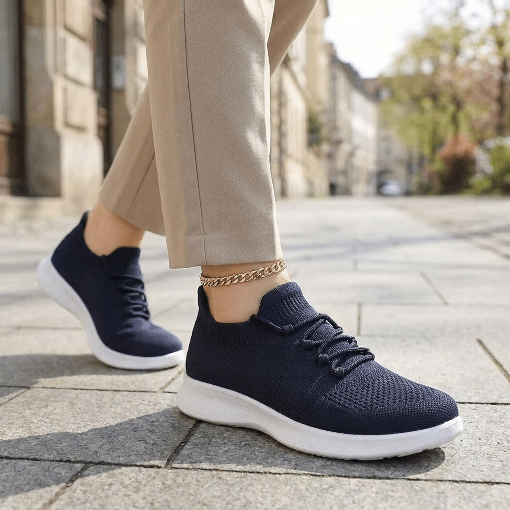 Aura Knit – Sneakers Slip - On Respirantes & Confort Quotidien - Maurice