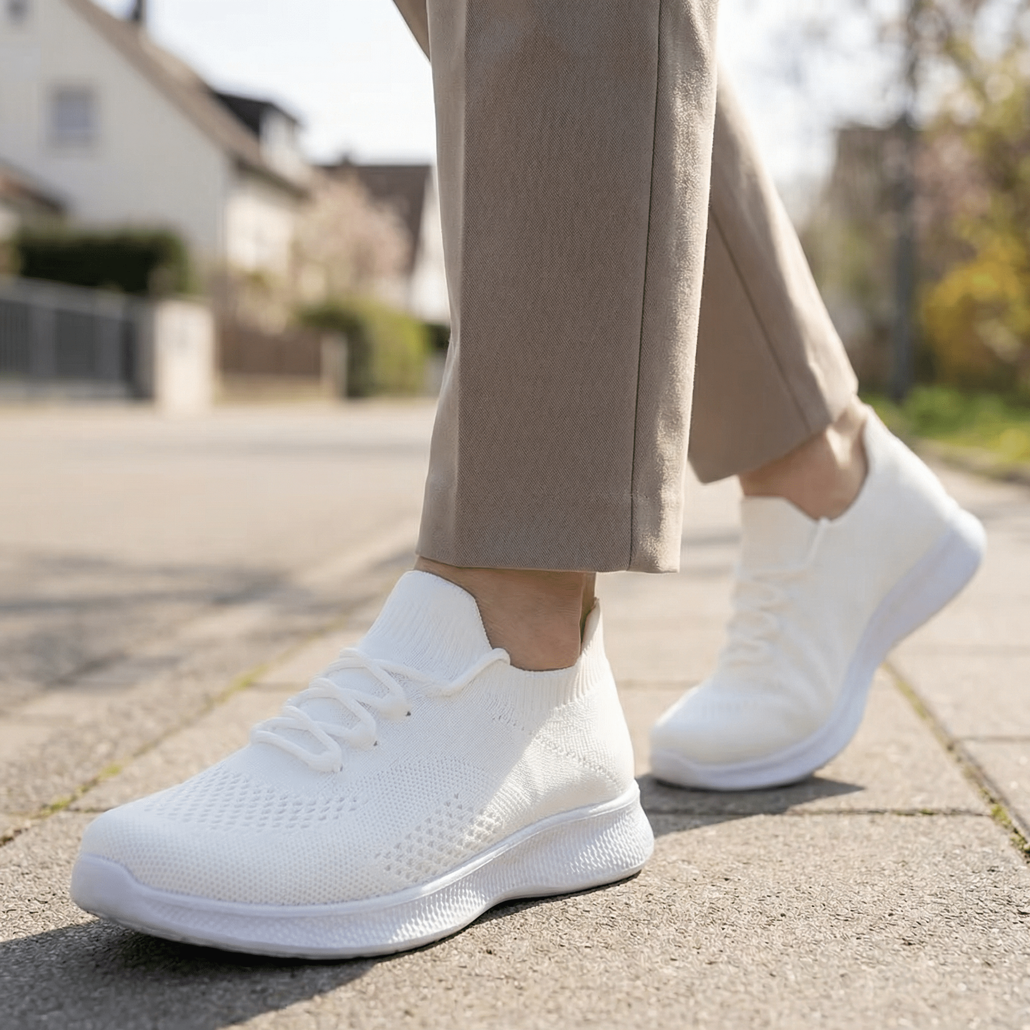 Aura Knit – Sneakers Slip - On Respirantes & Confort Quotidien - Maurice