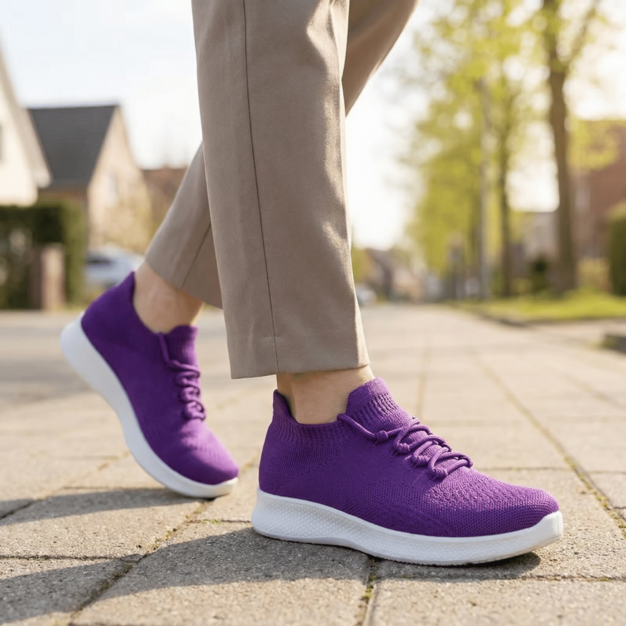 Aura Knit – Sneakers Slip - On Respirantes & Confort Quotidien - Maurice