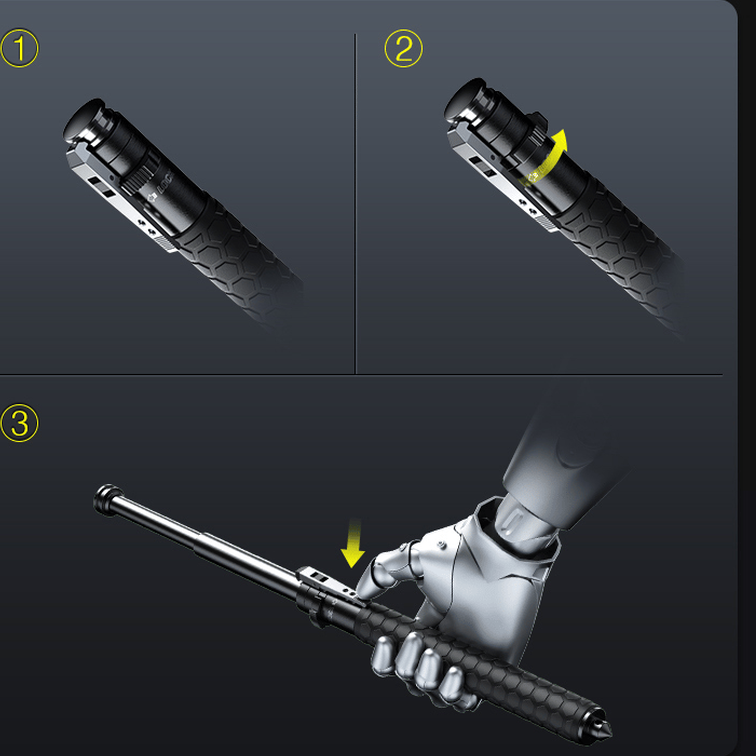 Bastone da Passeggio Automatico per Autodifesa per Sicurezza Urbana - Maurice