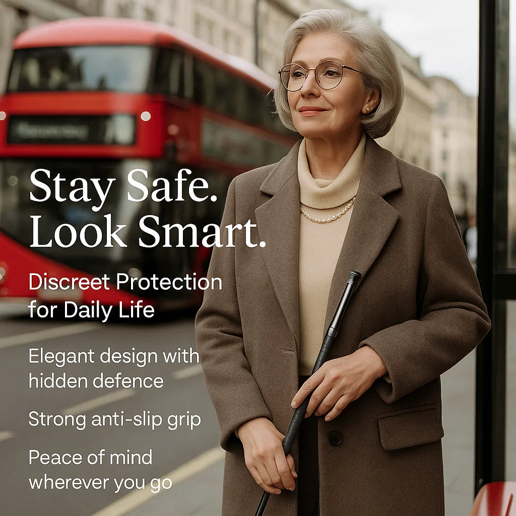 Bastone da Passeggio Automatico per Autodifesa per Sicurezza Urbana - Maurice