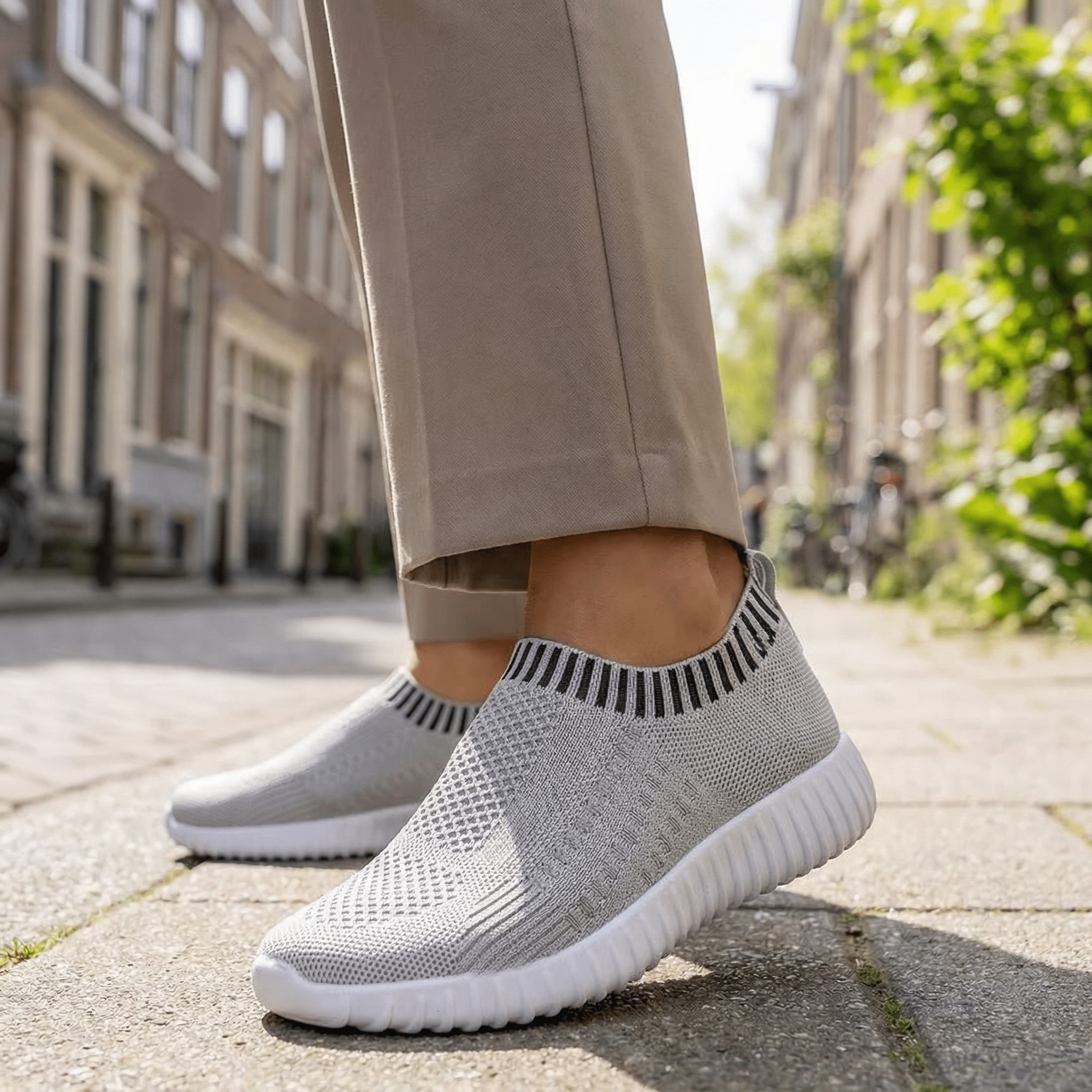 Flow Knit – Sneakers Slip - On Légères & Design Ergonomique - Maurice