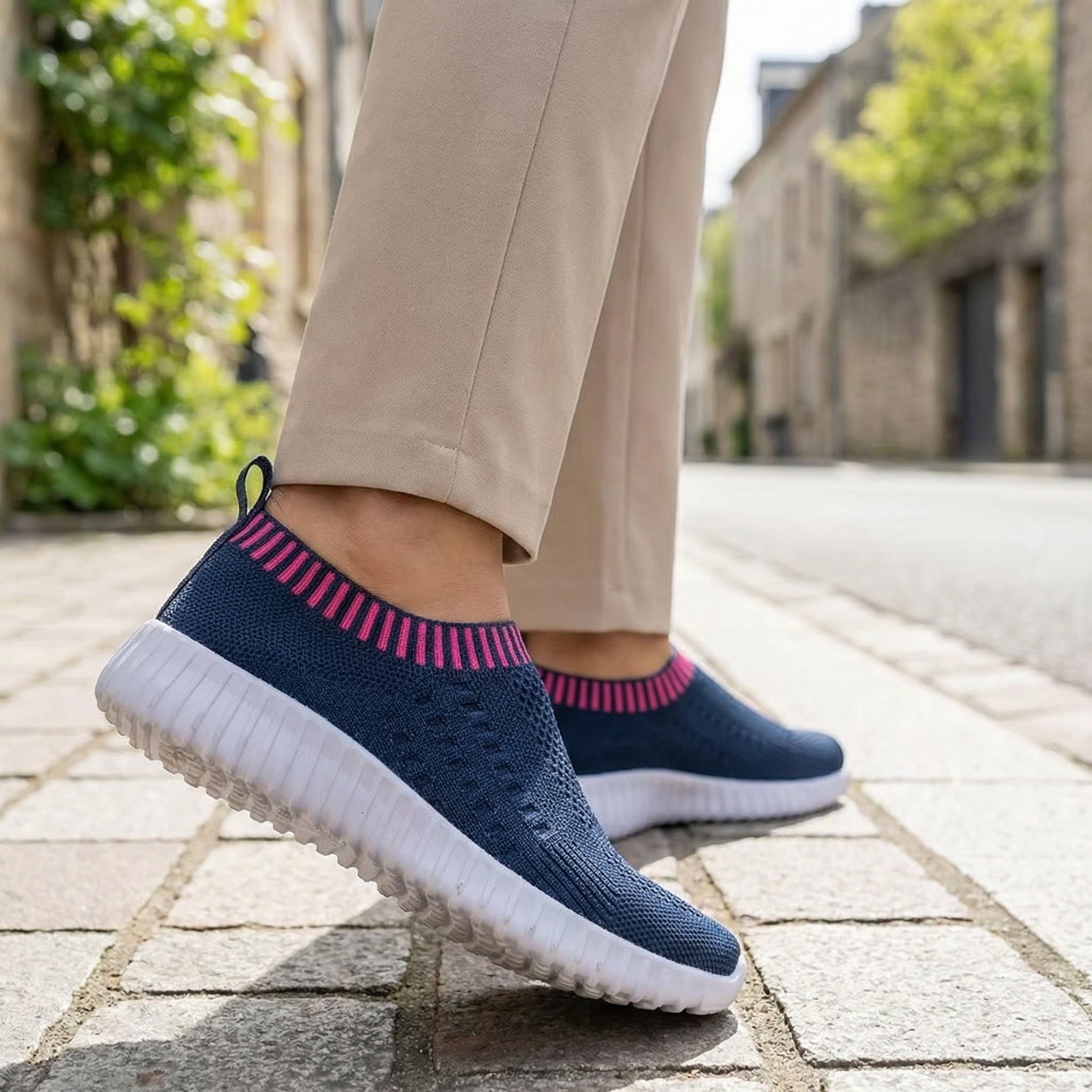 Flow Knit – Sneakers Slip - On Légères & Design Ergonomique - Maurice