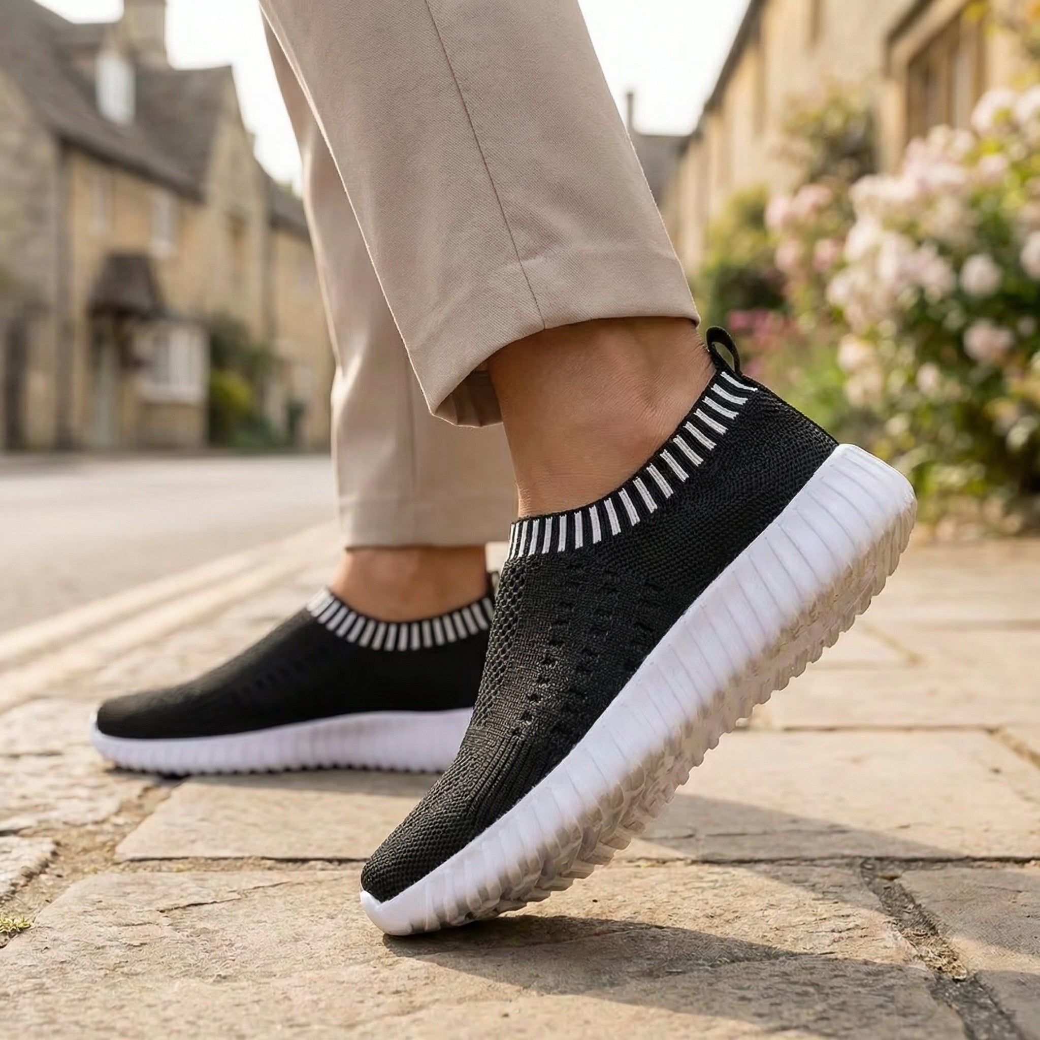Flow Knit – Sneakers Slip - On Légères & Design Ergonomique - Maurice