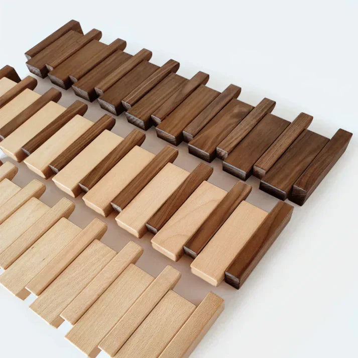 Primo | Appendiabiti in legno a forma di pianoforte | Design elegante | Legno durevole