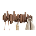 Appendiabiti da Parete in Legno – Attaccapanni Design Moderno Stile Pianoforte per Ingresso