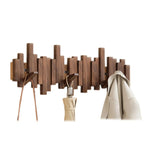 Appendiabiti da Parete in Legno – Attaccapanni Design Moderno Stile Pianoforte per Ingresso