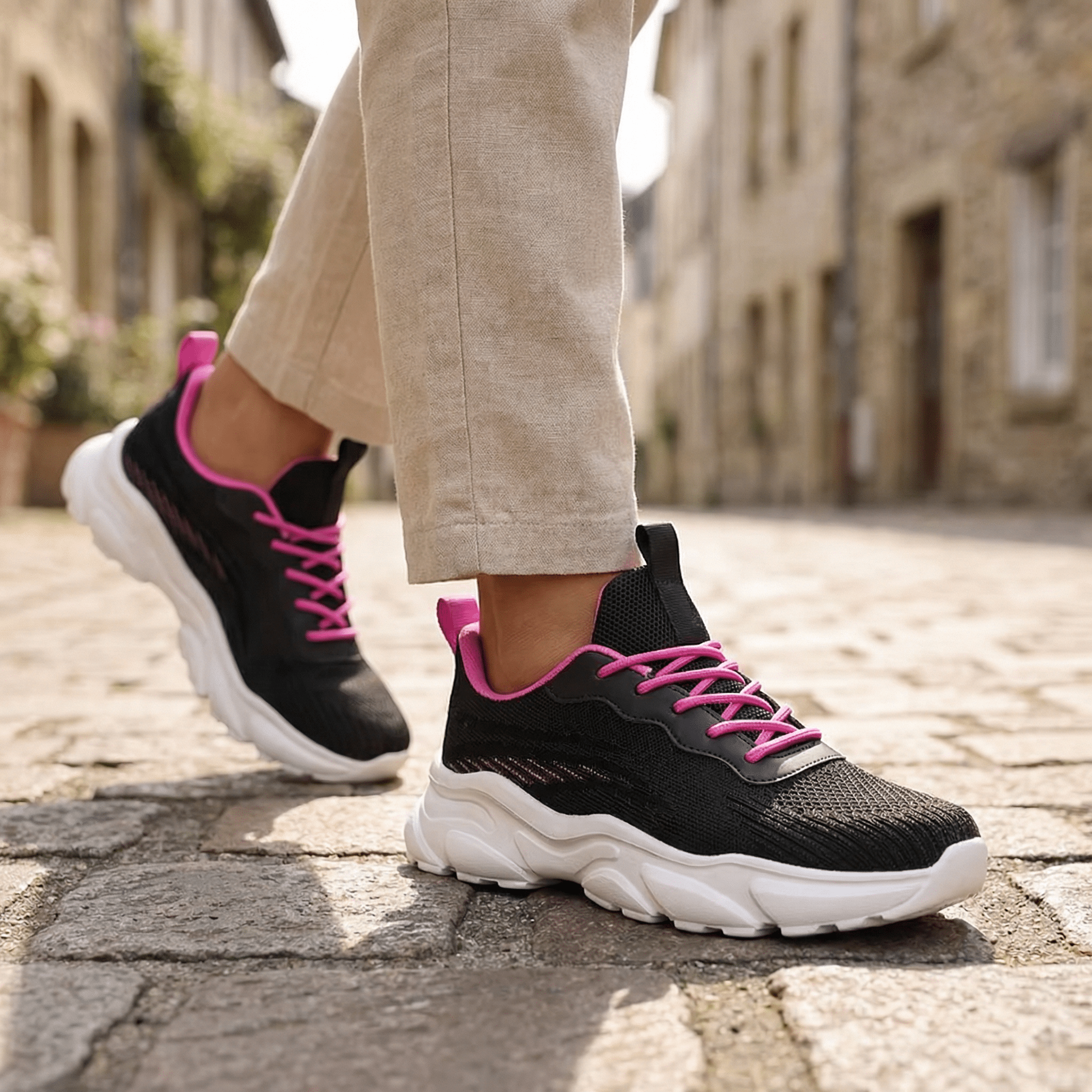 Kyra Dynamic – Sneakers Légères en Maille & Semelle de Soutien Articulée - Maurice