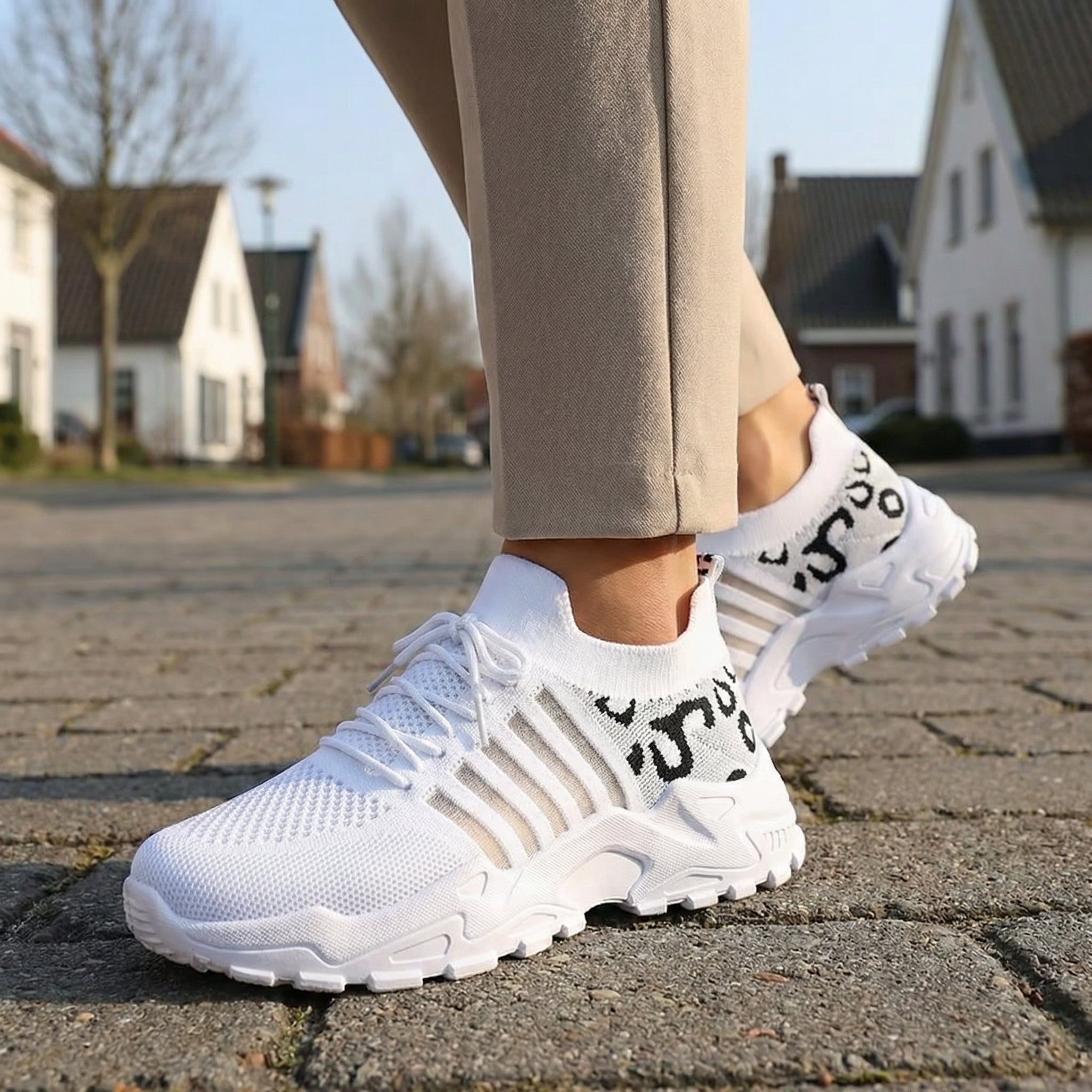 Léopard Wild – Sneakers Respirantes à Imprimé Animal & Confort de Marche - Maurice