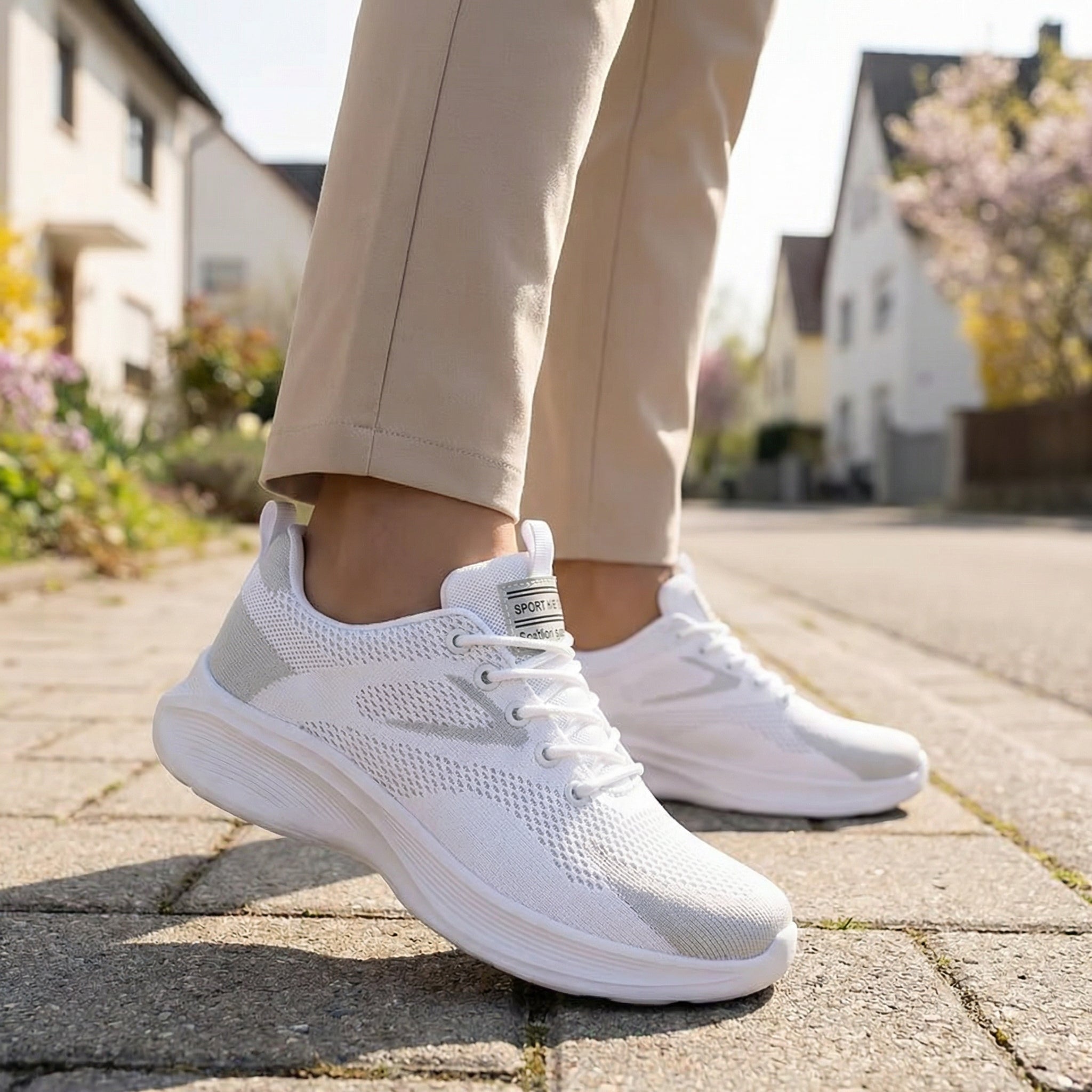 SOSENFER Minimalist – Sneakers Basses en Maille & Design Urbain Épuré - Maurice