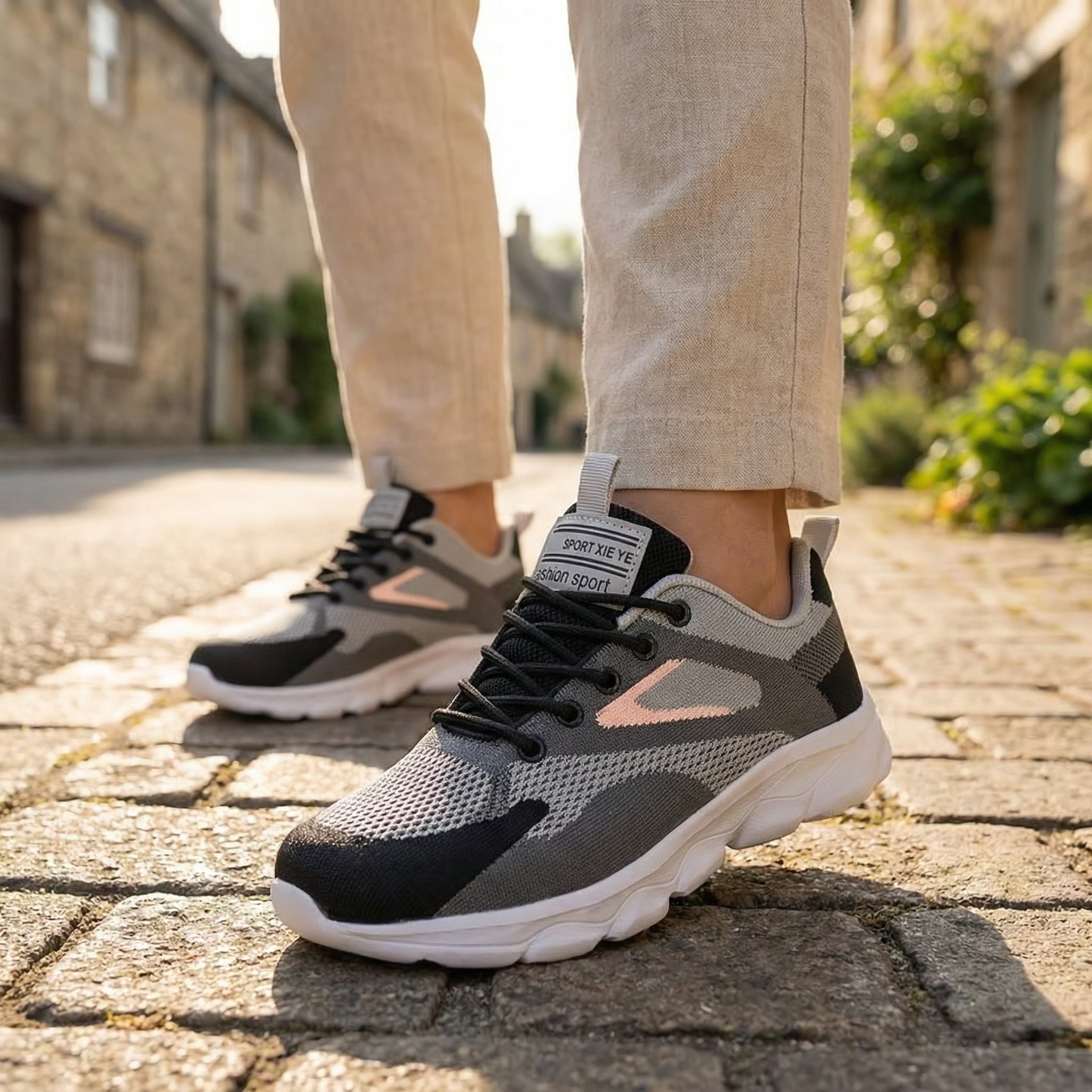 SOSENFER Minimalist – Sneakers Basses en Maille & Design Urbain Épuré - Maurice