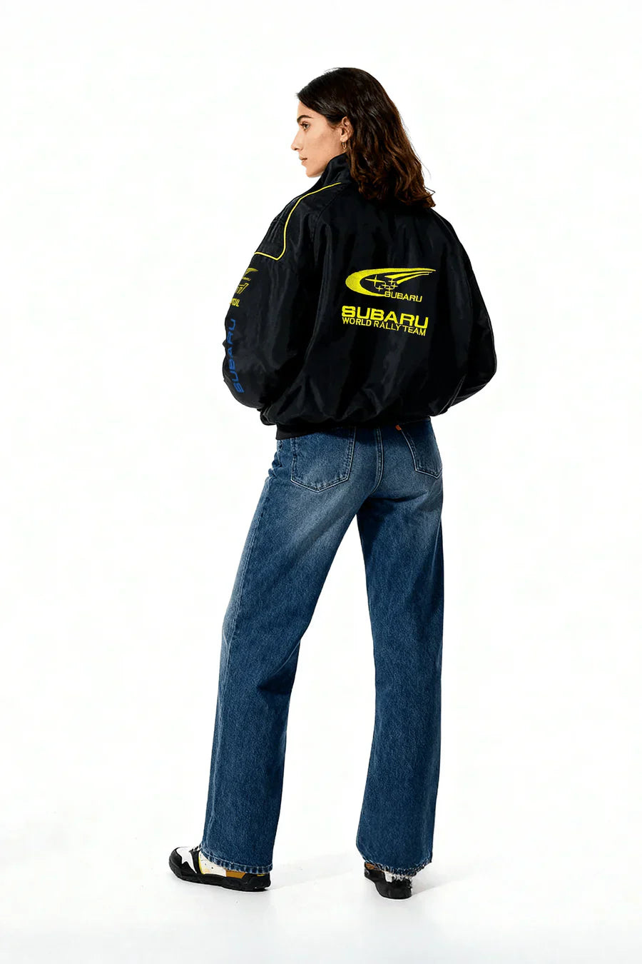Giacca Subaru Rally Vintage Racing – Edizione Nera – Unisex – Retrò