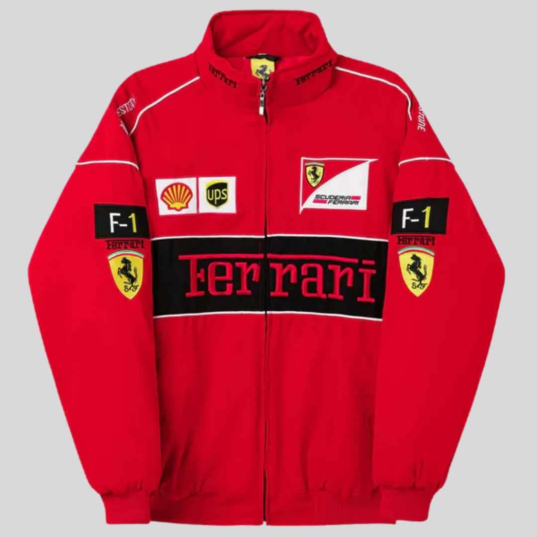 Giacca Racing Vintage Unisex – Giacca Motorsport Retrò Stile Streetwear con Zip – Maurice