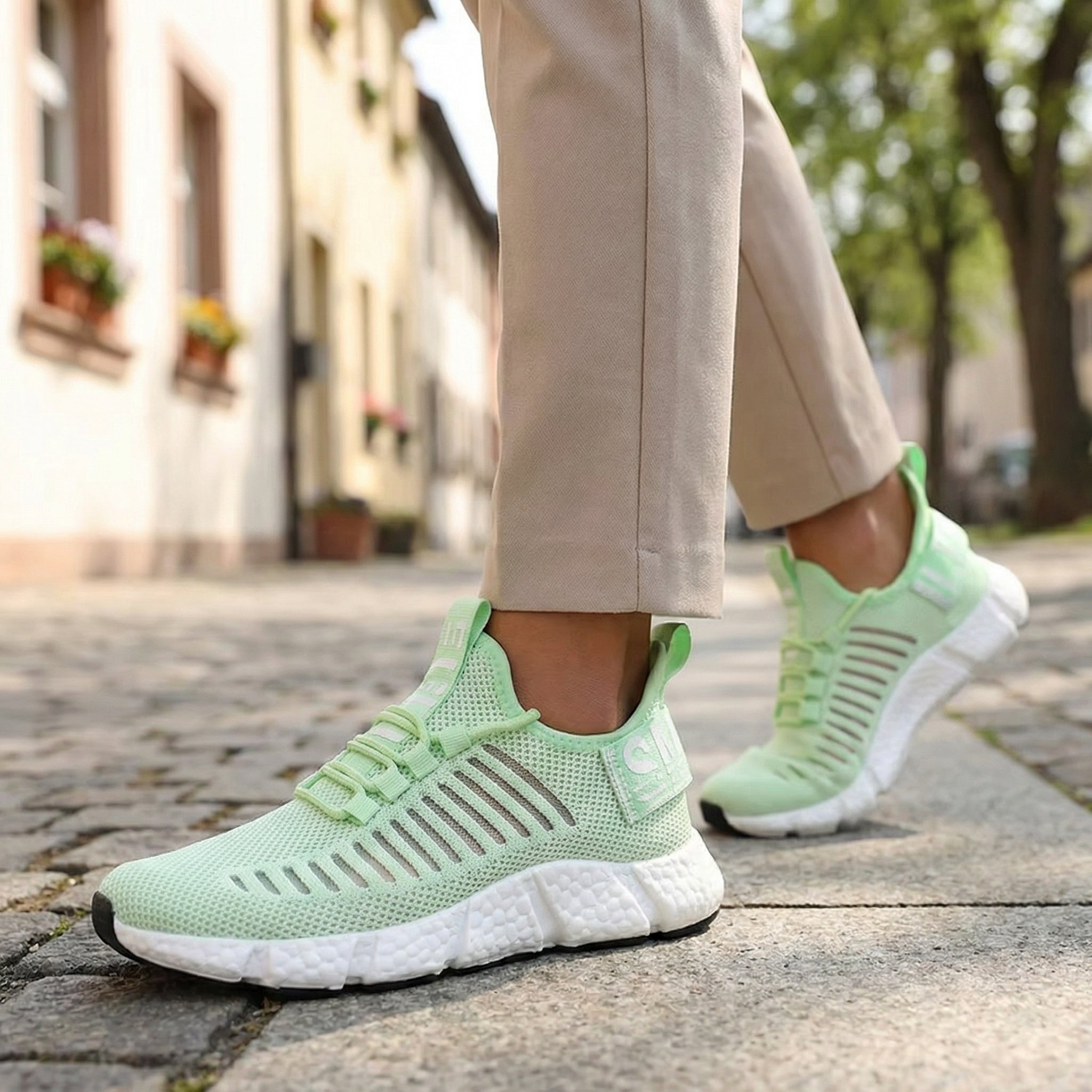 Vortex Knit – Sneakers de Running Légères & Design Rayé Respirant - Maurice