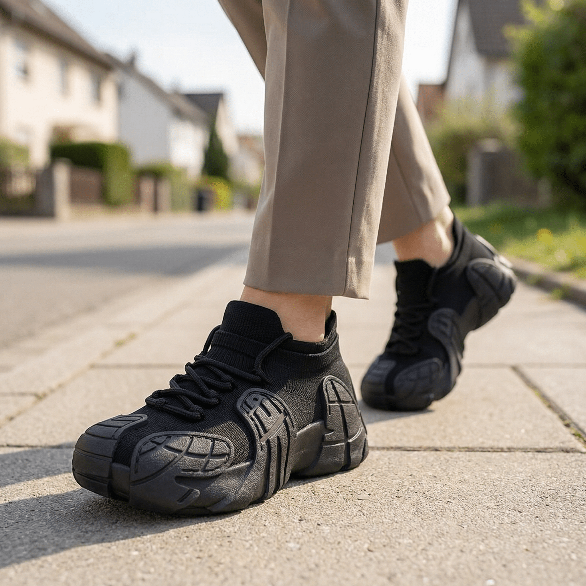 Vortex Rise – Sneakers Plateformes en Maille & Style Futuriste - Maurice