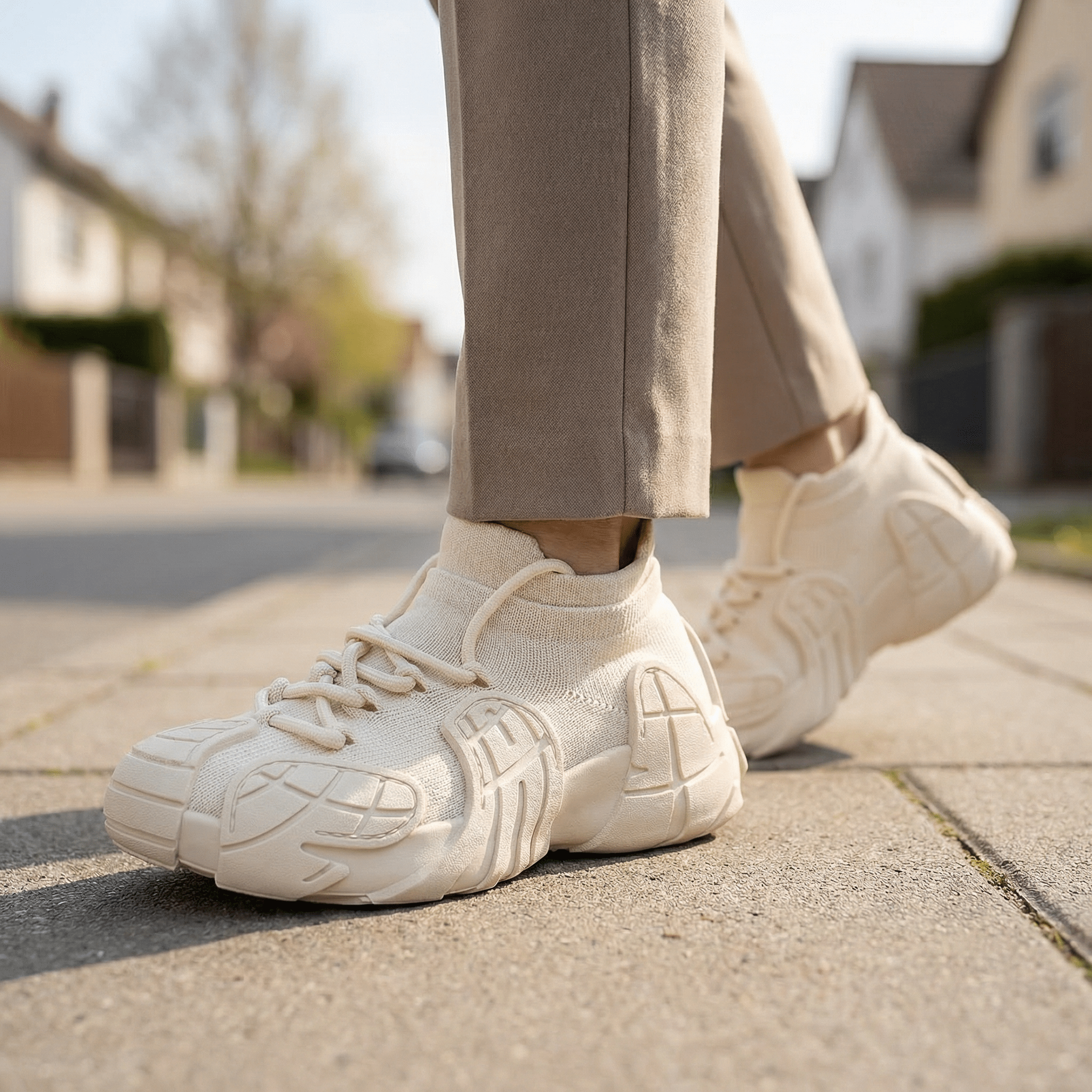 Vortex Rise – Sneakers Plateformes en Maille & Style Futuriste - Maurice
